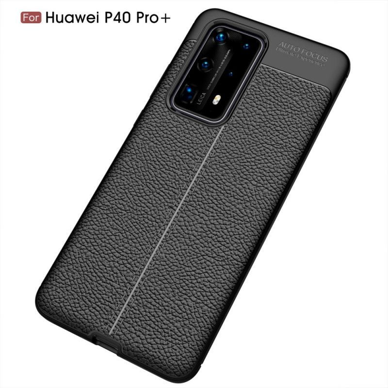 Κάλυμμα Huawei P40 Pro Plus Μαύρο Εύκαμπτη Υφή Από Ανθρακονήματα