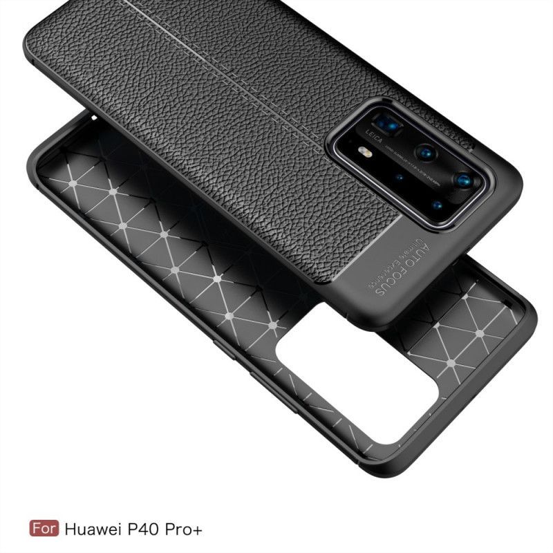 Κάλυμμα Huawei P40 Pro Plus Μαύρο Εύκαμπτη Υφή Από Ανθρακονήματα