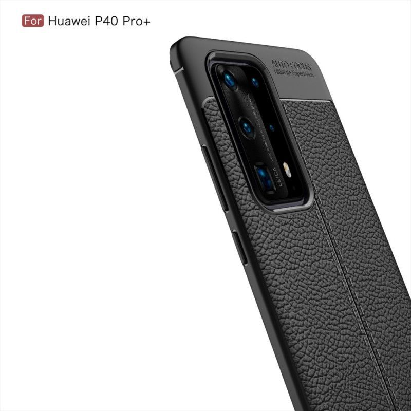 Κάλυμμα Huawei P40 Pro Plus Μαύρο Εύκαμπτη Υφή Από Ανθρακονήματα