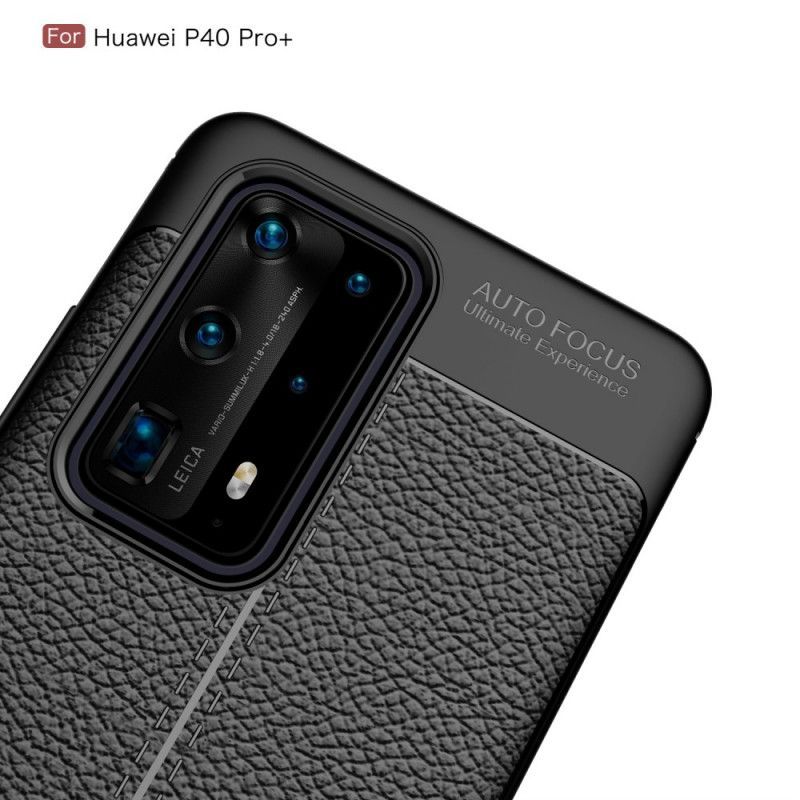 Κάλυμμα Huawei P40 Pro Plus Μαύρο Εύκαμπτη Υφή Από Ανθρακονήματα