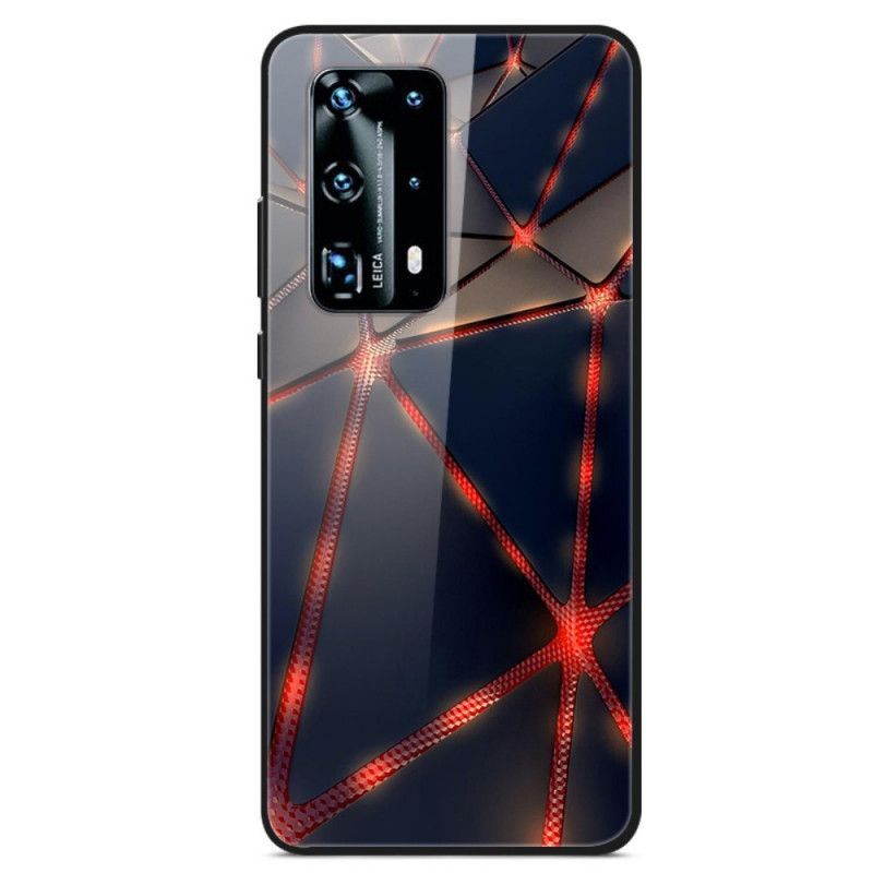 Κάλυμμα Huawei P40 Pro Σκληρυμένο Γυαλί Με Κόκκινο Ακτίνες