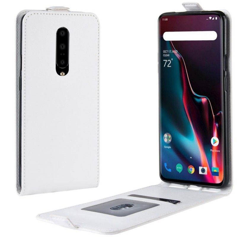 δερματινη Κάλυμμα OnePlus 7 Pro Μαύρο Αναδίπλωση