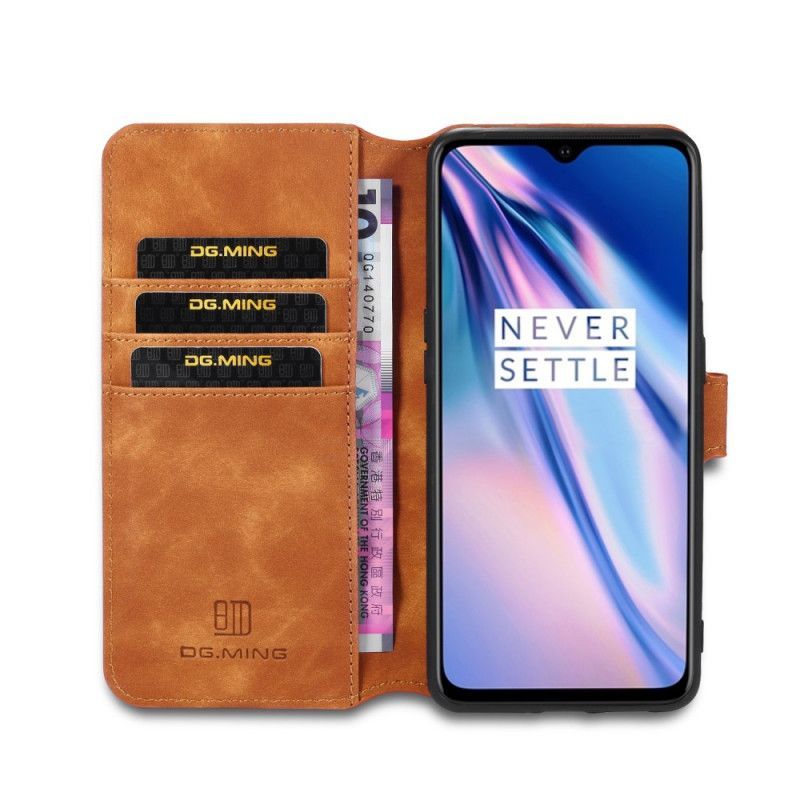 Κάλυμμα Folio OnePlus 7T Μαύρο Dg.Ming Ρετρό