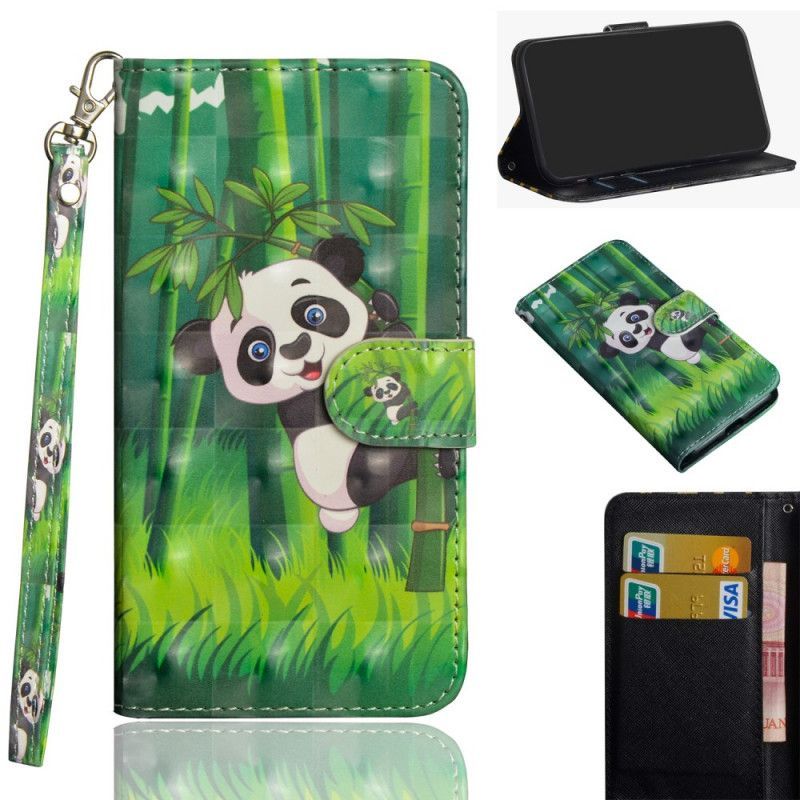 Κάλυμμα Folio OnePlus 7T Pro Panda Και Μπαμπού