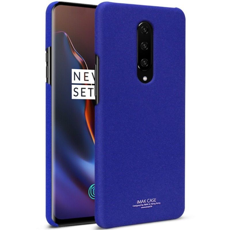 Κάλυμμα Για OnePlus 7 Pro Σκούρο Μπλε Άκαμπτο Ματ