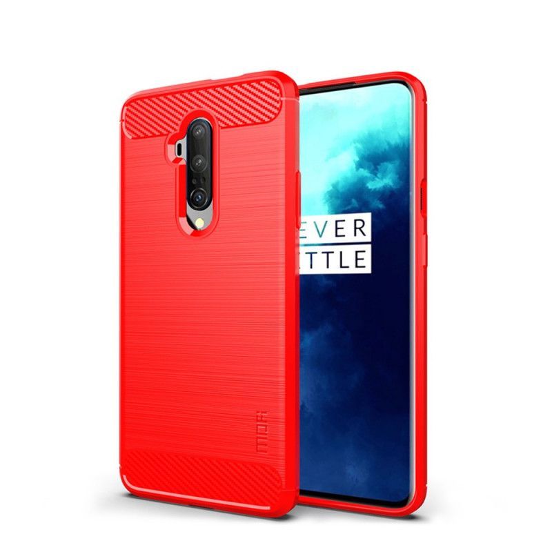 Κάλυμμα Για OnePlus 7T Pro Μαύρο Μόφι Βουρτσισμένο Ανθρακόνημα