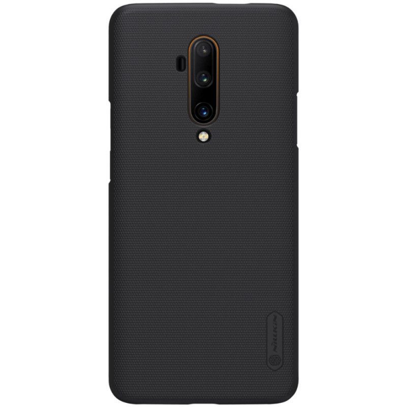 Κάλυμμα Για OnePlus 7T Pro Μαύρο Σκληρό Παγωμένο Νίλκιν