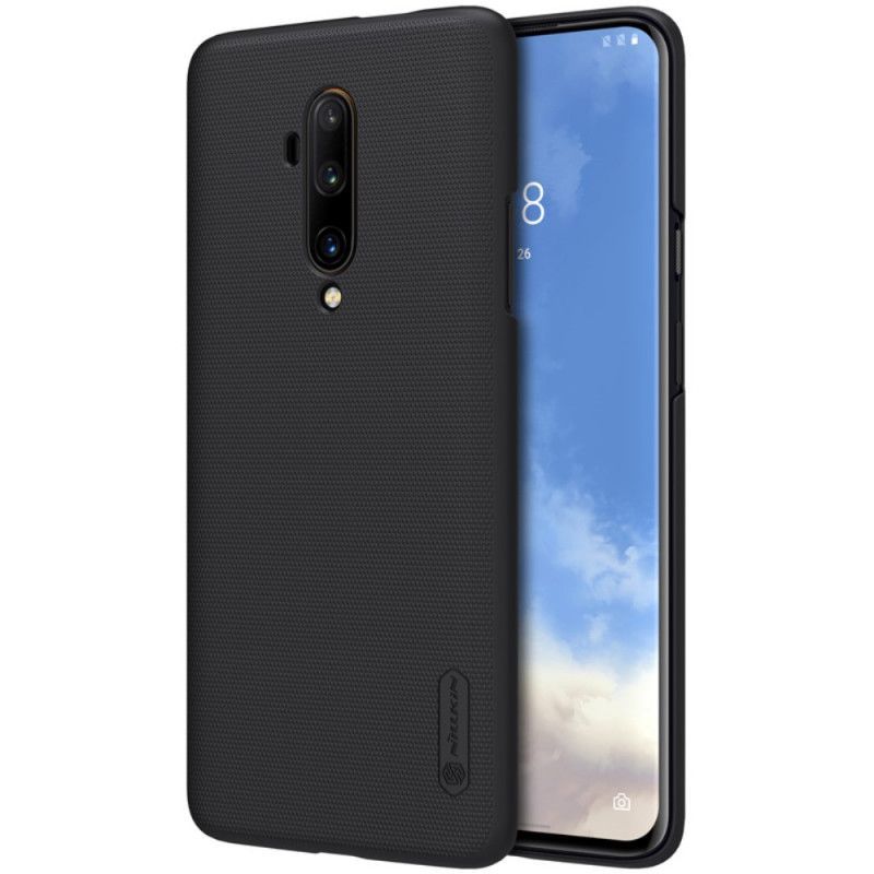 Κάλυμμα Για OnePlus 7T Pro Μαύρο Σκληρό Παγωμένο Νίλκιν