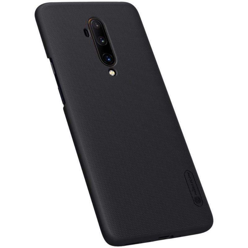 Κάλυμμα Για OnePlus 7T Pro Μαύρο Σκληρό Παγωμένο Νίλκιν