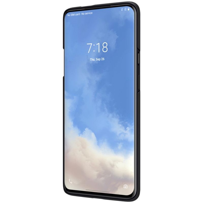 Κάλυμμα Για OnePlus 7T Pro Μαύρο Σκληρό Παγωμένο Νίλκιν