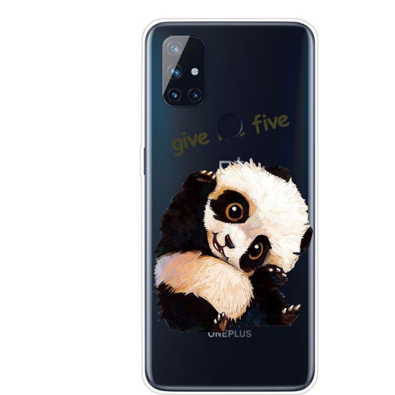 Κάλυμμα Για OnePlus Nord N100 Διαφανές Panda Δώσε Μου Πέντε