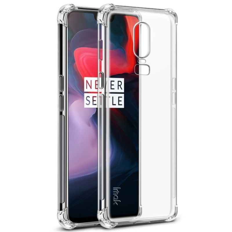 Κάλυμμα OnePlus 6 Καθαρό Imak Αίσθηση Δέρματος