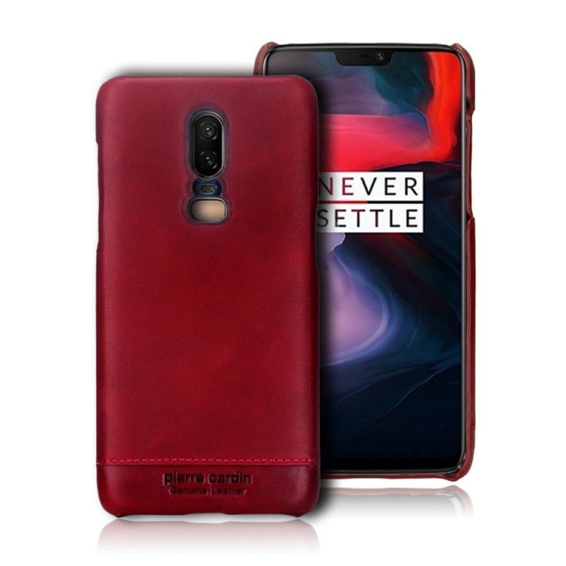 Κάλυμμα OnePlus 6 Μαύρο Δέρμα Pierre Cardin Πρωτότυπος