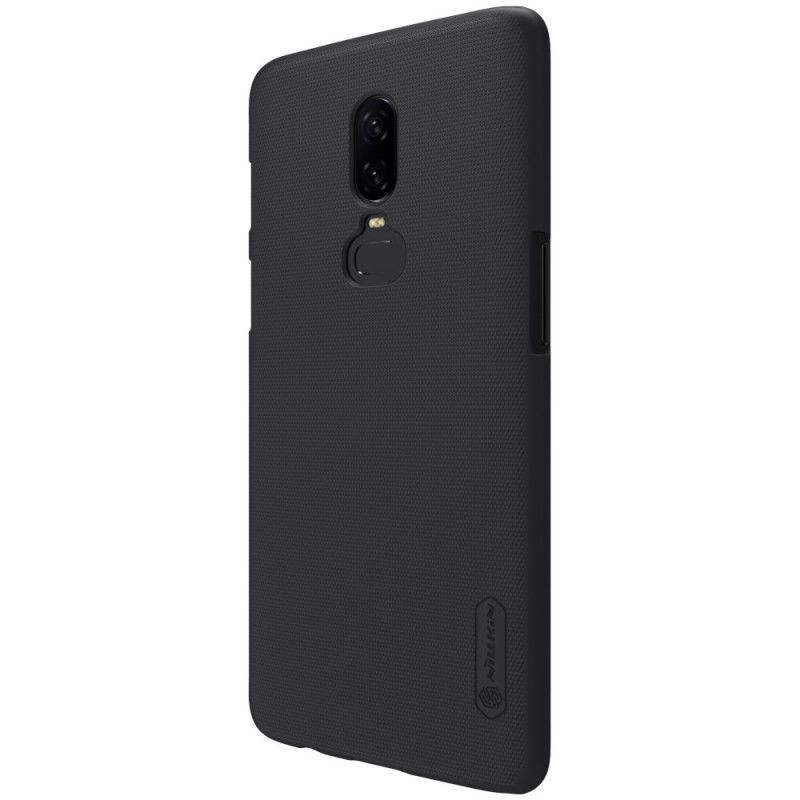 Κάλυμμα OnePlus 6 Μαύρο Σκληρό Παγωμένο Νίλκιν σιλικόνης