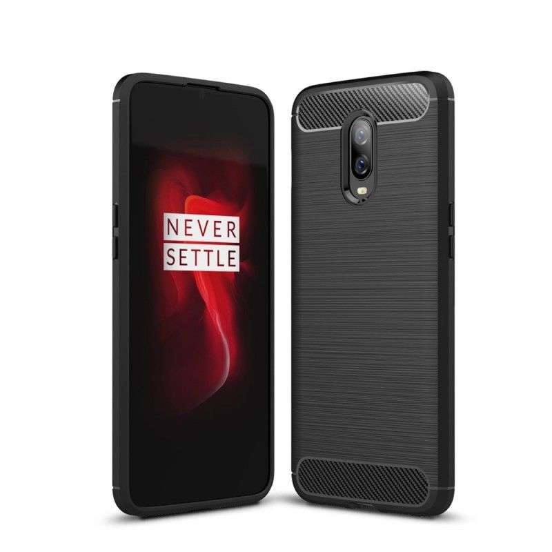 Κάλυμμα OnePlus 6T Μαύρο Βουρτσισμένη Ίνα Άνθρακα