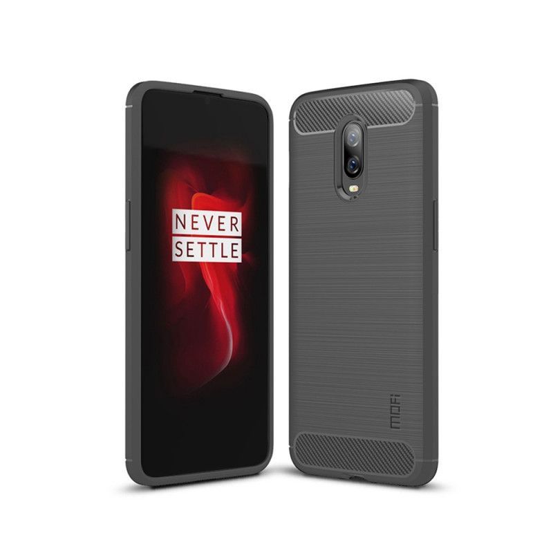 Κάλυμμα OnePlus 6T Μαύρο Μόφι Βουρτσισμένο Ανθρακόνημα