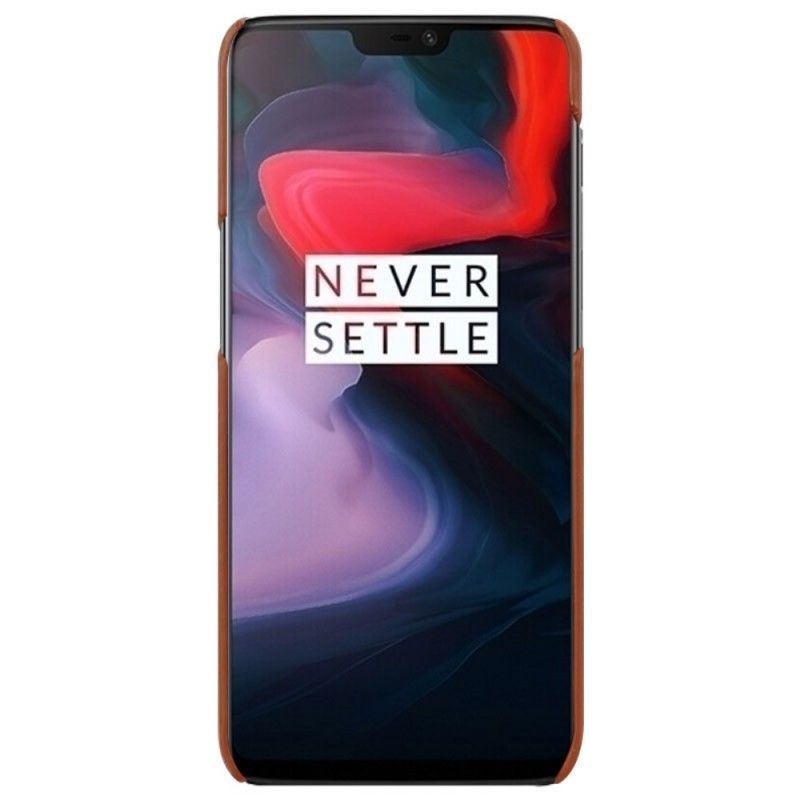 Κάλυμμα OnePlus 6T Μαύρο Σειρά Δερμάτινων Εφέ Imak Ruiyi σιλικόνης