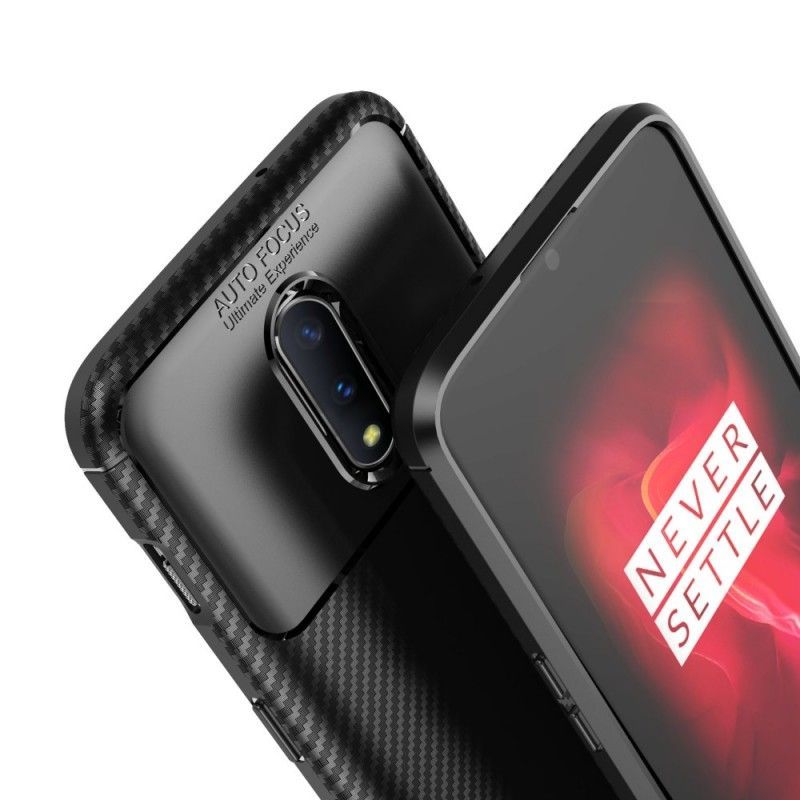 Κάλυμμα OnePlus 7 Μαύρο Εύκαμπτη Υφή Από Ανθρακονήματα