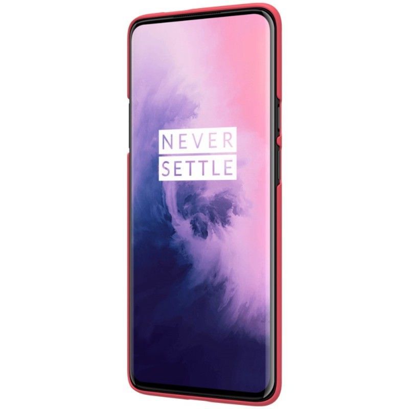 Κάλυμμα OnePlus 7 Pro Μαύρο Σκληρό Παγωμένο Νίλκιν σιλικόνης