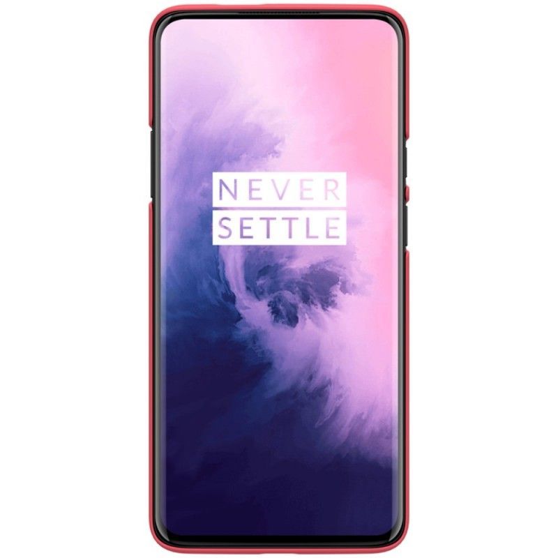 Κάλυμμα OnePlus 7 Pro Μαύρο Σκληρό Παγωμένο Νίλκιν σιλικόνης