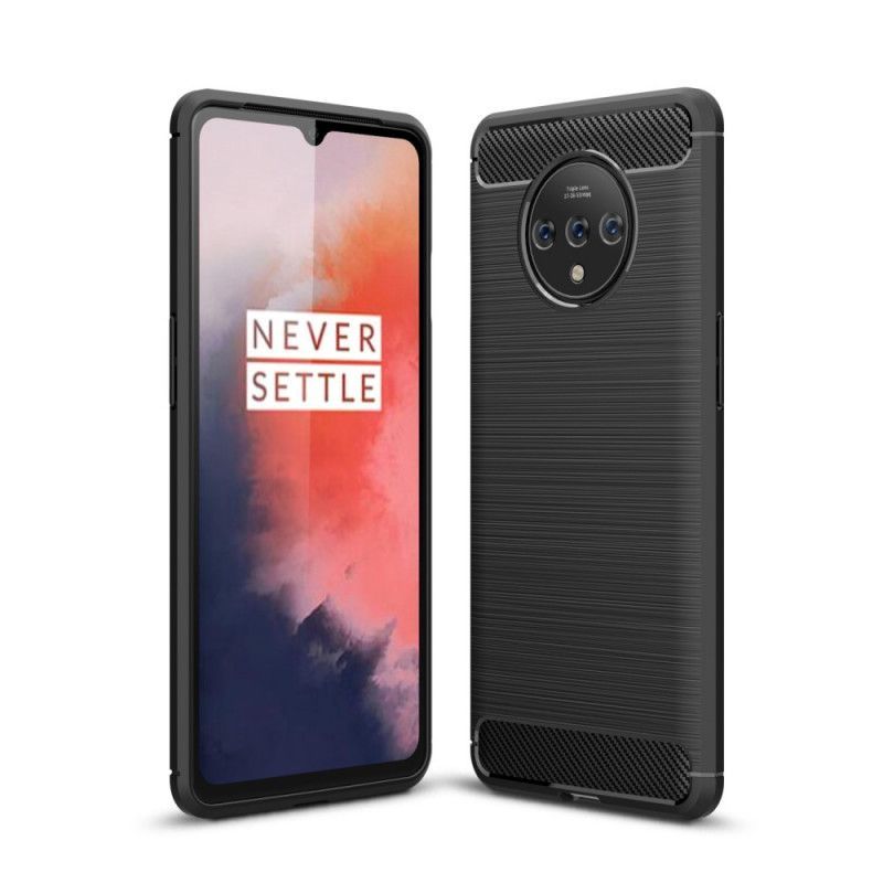 Κάλυμμα OnePlus 7T Μαύρο Βουρτσισμένη Ίνα Άνθρακα