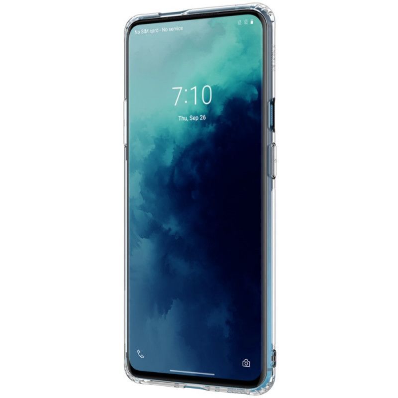 Κάλυμμα OnePlus 7T Pro Γκρι Διαφανές Νίλκιν