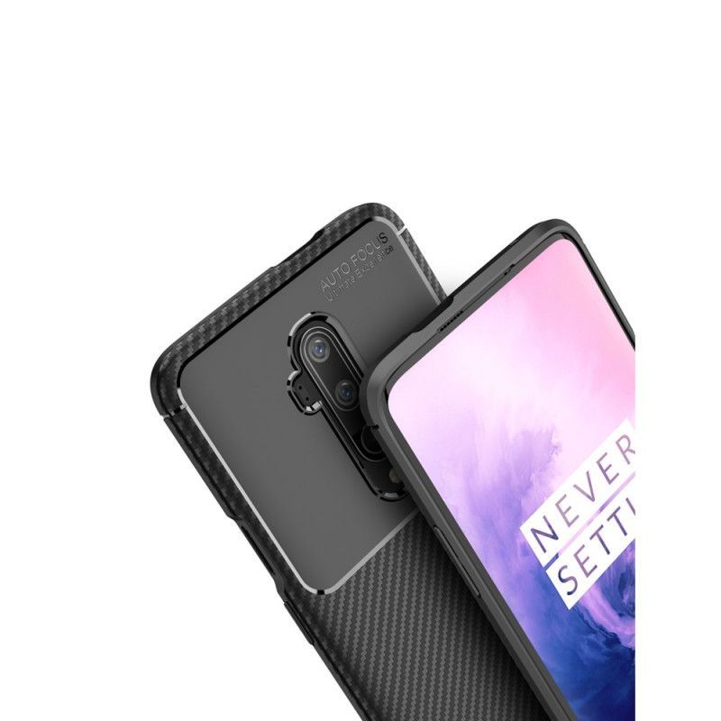 Κάλυμμα OnePlus 7T Pro Μαύρο Εύκαμπτη Υφή Από Ανθρακονήματα