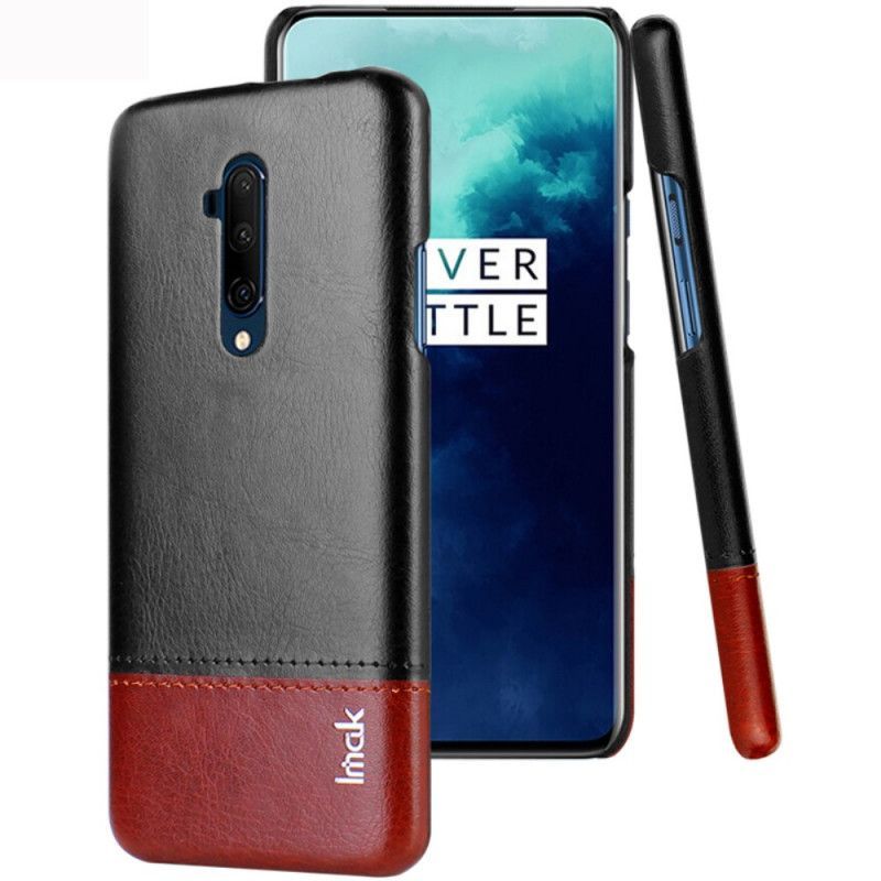 Κάλυμμα OnePlus 7T Pro Μαύρο Σειρά Δερμάτινων Εφέ Imak Ruiyi