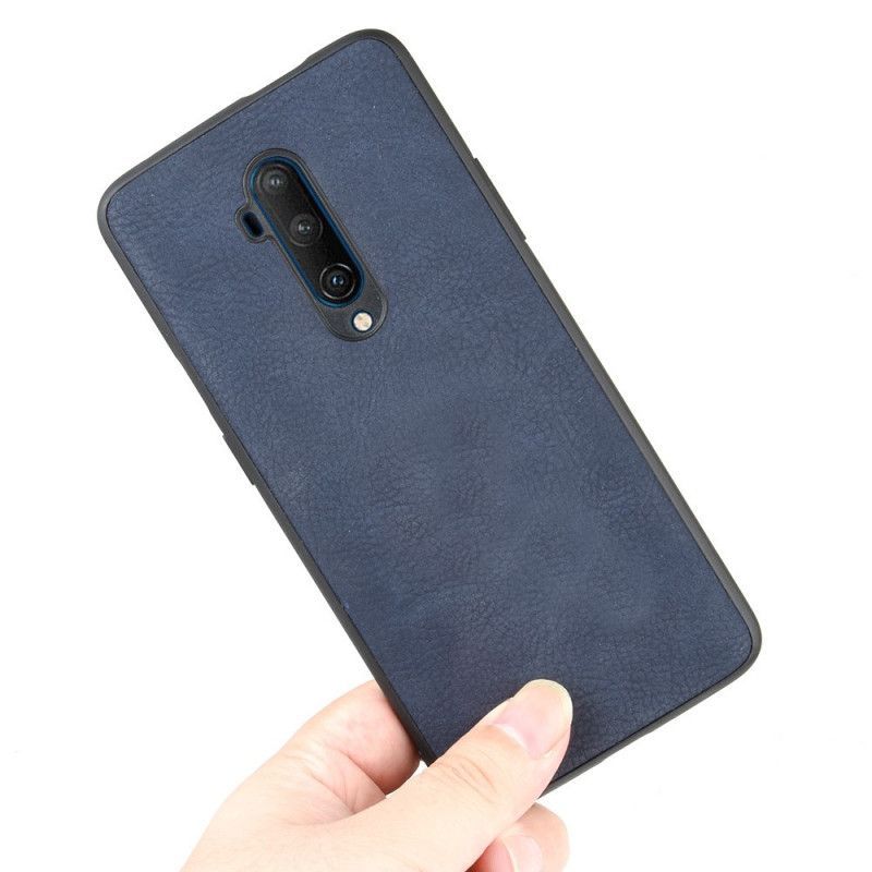 Κάλυμμα OnePlus 7T Pro Μαύρο Vintage Look Δερμάτινο Εφέ