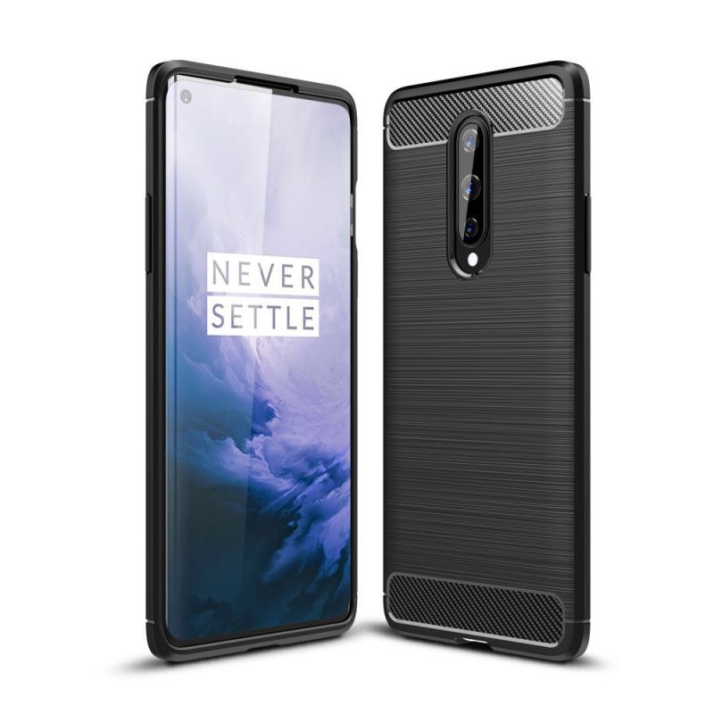 Κάλυμμα OnePlus 8 Μαύρο Βουρτσισμένη Ίνα Άνθρακα