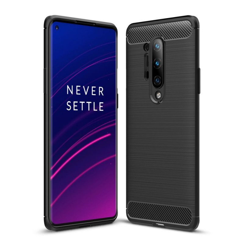 Κάλυμμα OnePlus 8 Pro Μαύρο Βουρτσισμένη Ίνα Άνθρακα