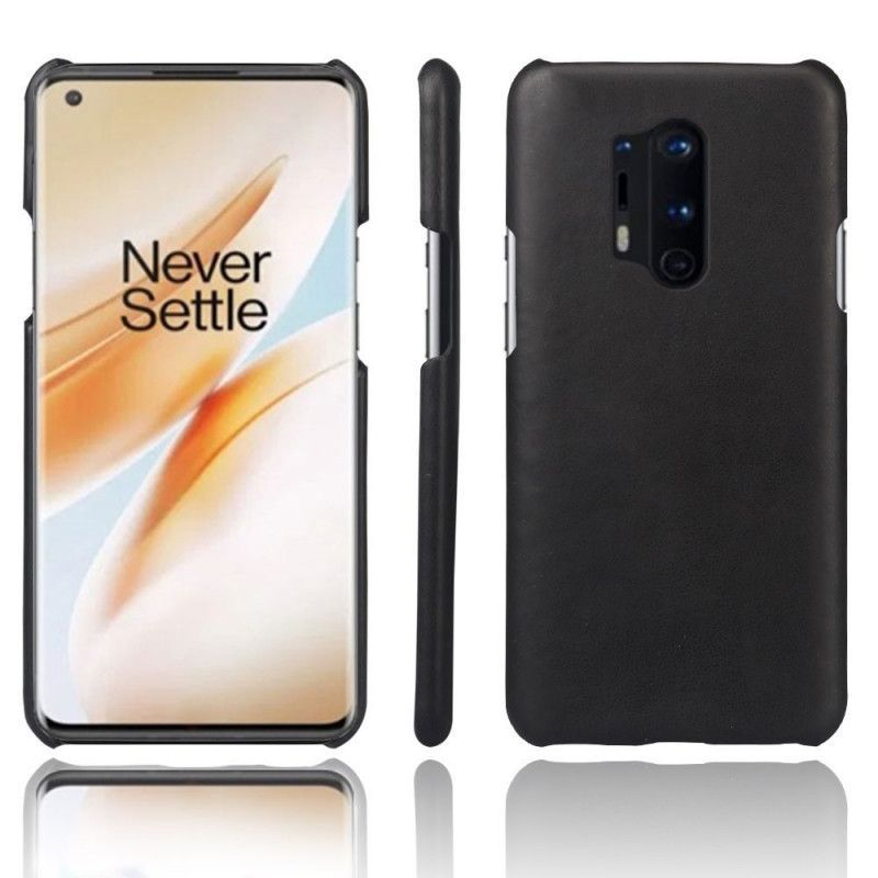 Κάλυμμα OnePlus 8 Pro Μαύρο Δερμάτινο Εφέ Ksq