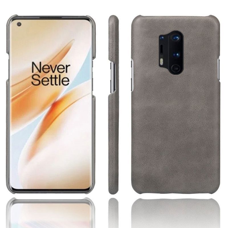 Κάλυμμα OnePlus 8 Pro Μαύρο Δερμάτινο Εφέ Ksq