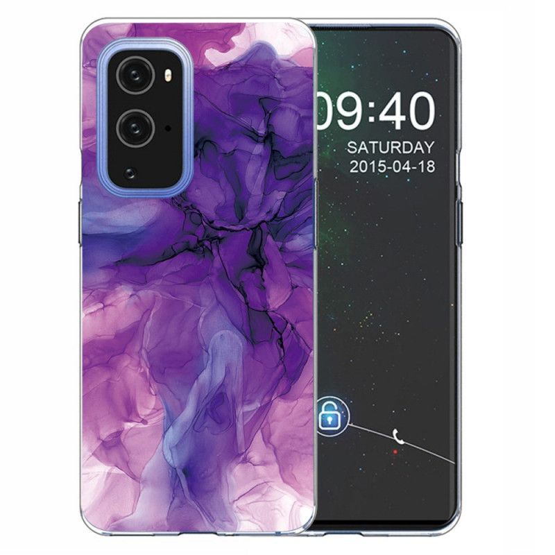 Κάλυμμα OnePlus 9 Pro Γκρι Χρωματιστό Μάρμαρο