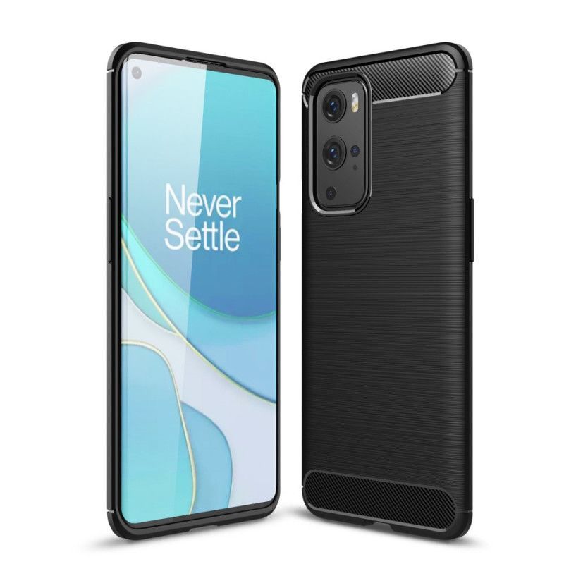 Κάλυμμα OnePlus 9 Pro Μαύρο Βουρτσισμένη Ίνα Άνθρακα