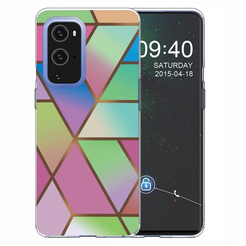 Κάλυμμα OnePlus 9 Pro Μαύρο Γεωμετρικό Μάρμαρο