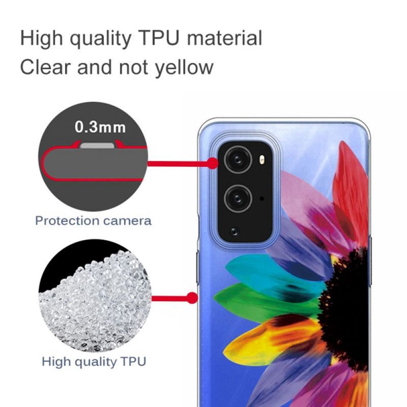 Κάλυμμα OnePlus 9 Pro Πολύχρωμο Λουλούδι