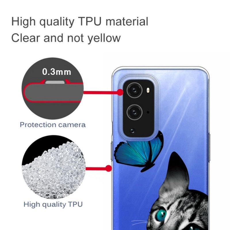 Κάλυμμα OnePlus 9 Pro Θήκες Κινητών Γάτα Και Πεταλούδα