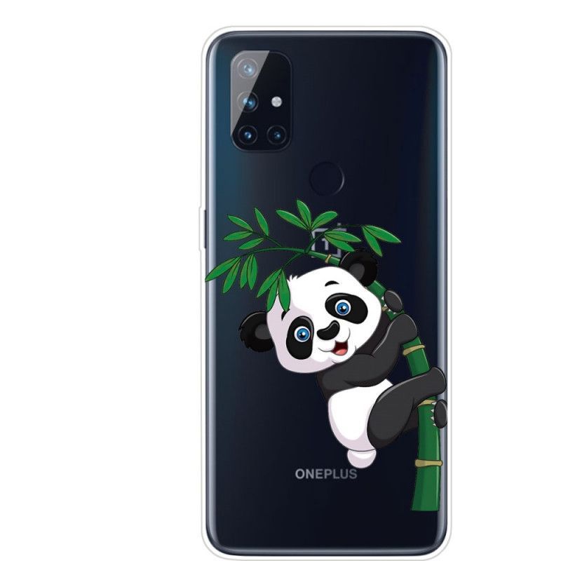 Κάλυμμα OnePlus Nord N10 Χωρίς Ραφή Panda Σε Μπαμπού