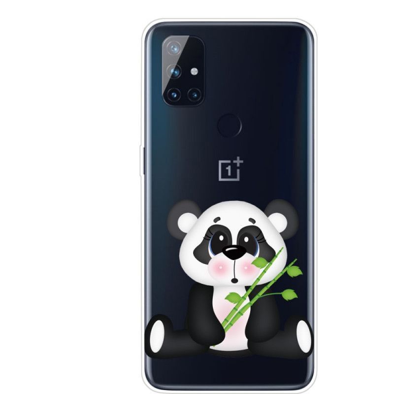 Κάλυμμα OnePlus Nord N100 Διαφανές Λυπημένο Panda Πρωτότυπος