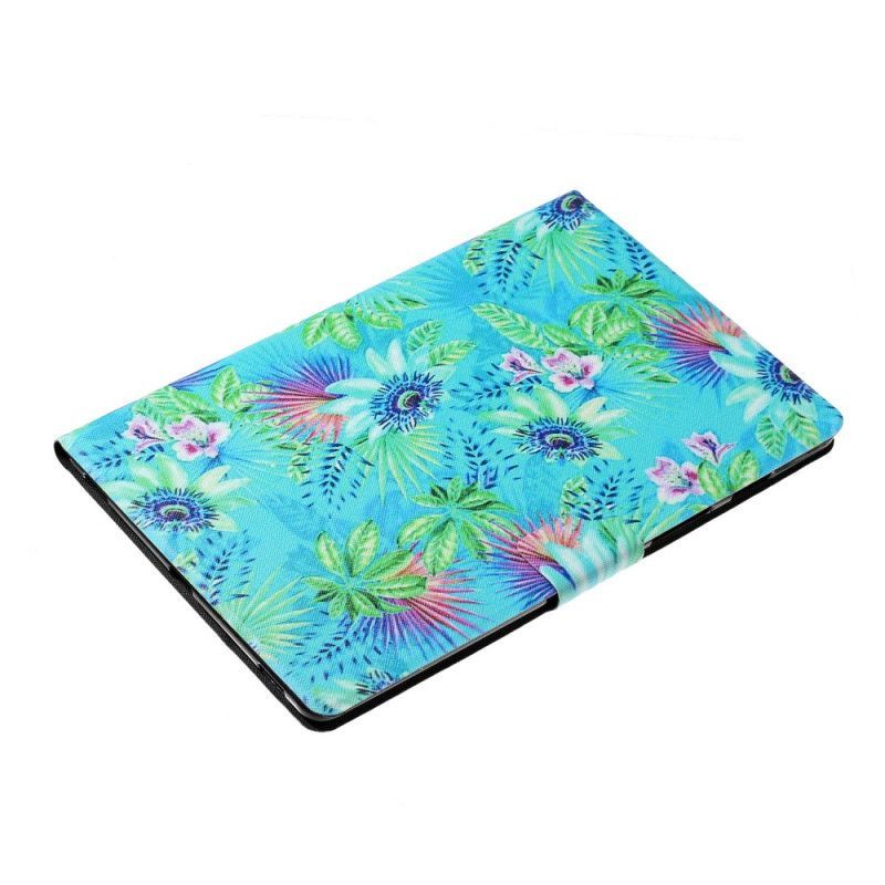 Cover Samsung Galaxy Tab A 10.1 (2019) Λουλούδια Και Φύλλα