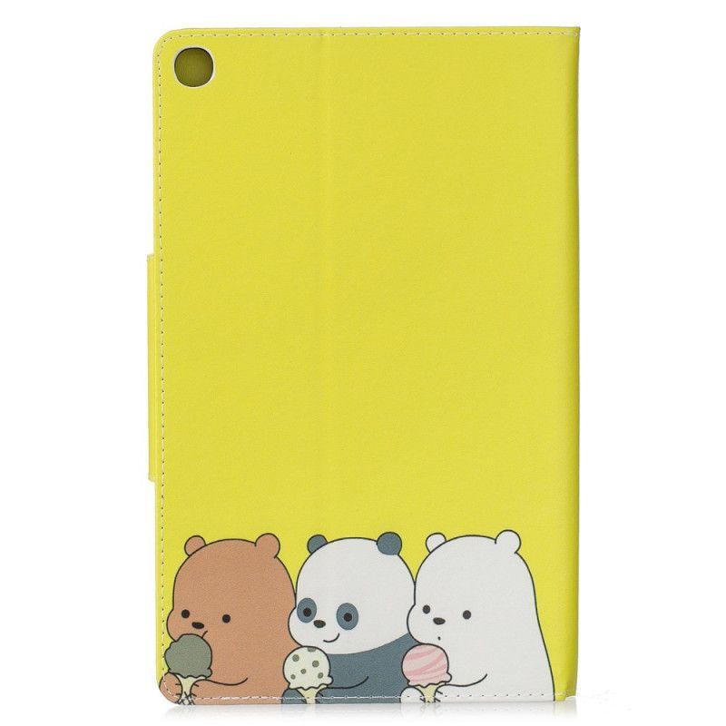 Cover Samsung Galaxy Tab A 101.1 (2019) Bear And Panda Design Κούμπωμα