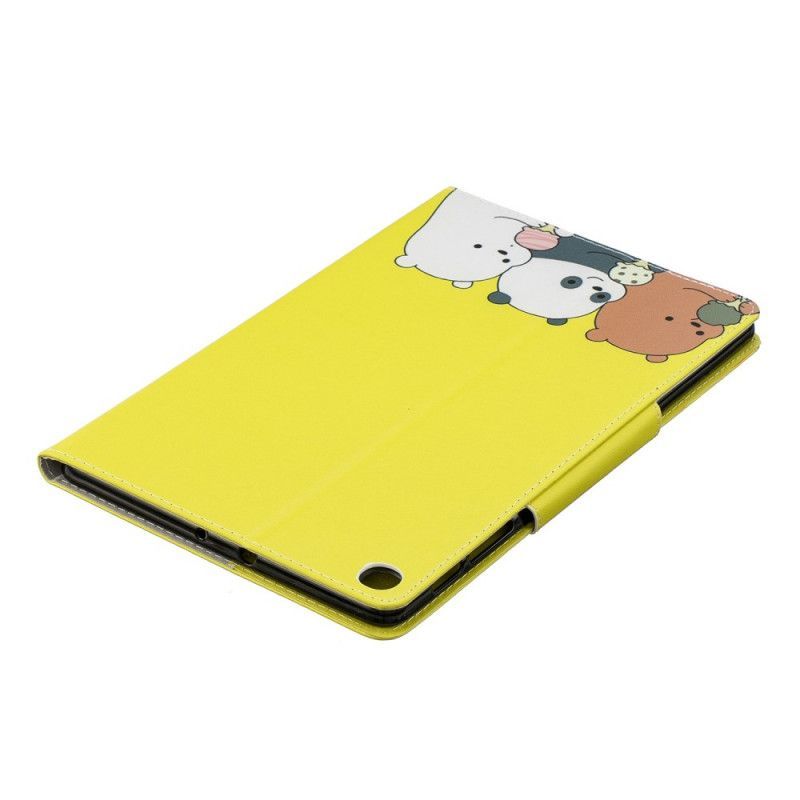 Cover Samsung Galaxy Tab A 101.1 (2019) Bear And Panda Design Κούμπωμα