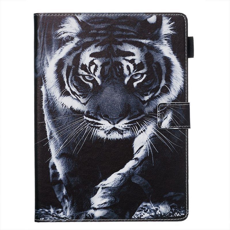 Cover Samsung Galaxy Tab A 8.0 (2019) Black And White Tiger