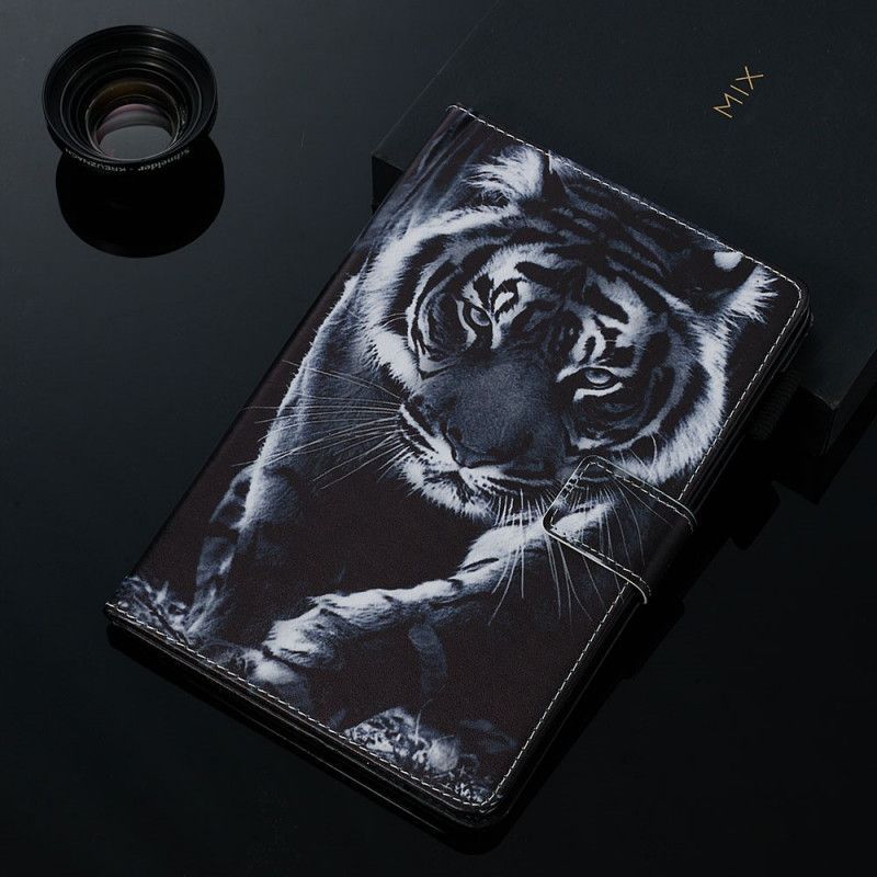 Cover Samsung Galaxy Tab A 8.0 (2019) Black And White Tiger