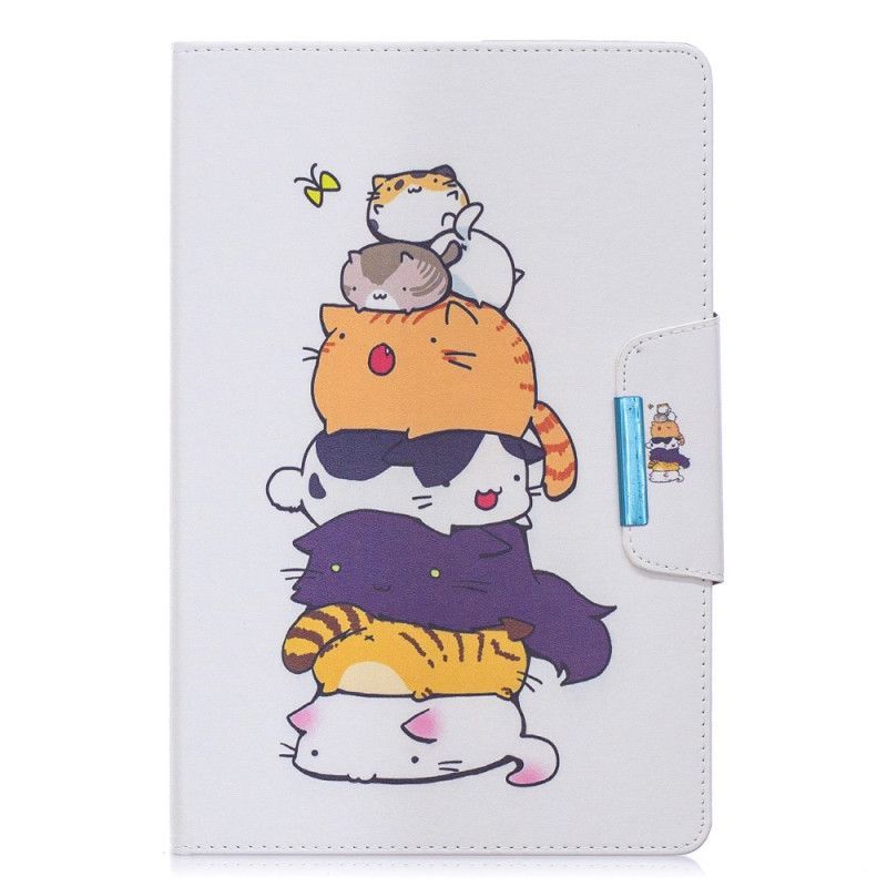 Cover Samsung Galaxy Tab Ένα 10.1 (2019) Σωρό Από Γάτες