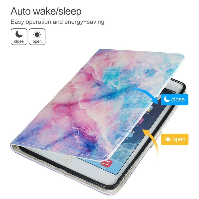 Cover Samsung Galaxy Tab Ένα 8.0 (2019) Πολύχρωμο Μαρμάρινο Μοτίβο