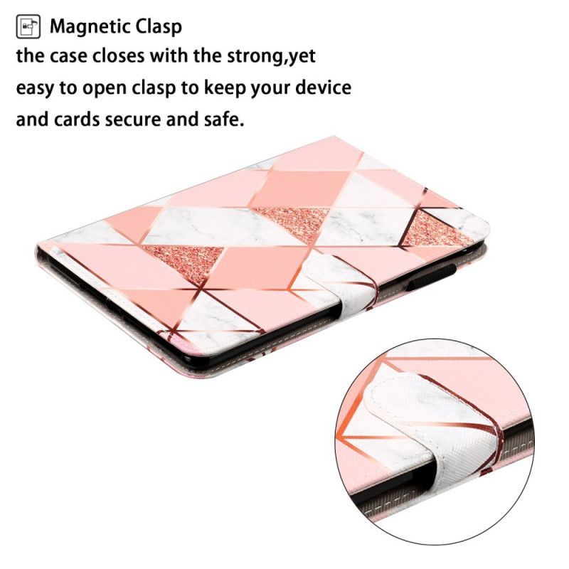 Cover Samsung Galaxy Tab Ένα Μαρμάρινο Μοτίβο 8.0 (2019)