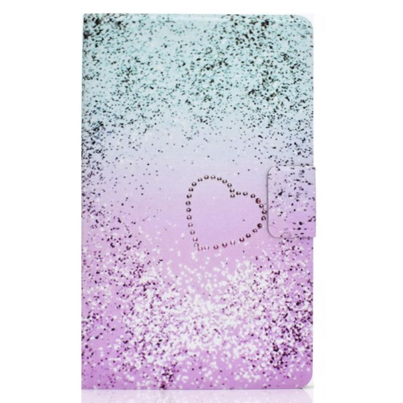 Cover Samsung Galaxy Tab Μια 8.0 (2019) Glitter Καρδιά