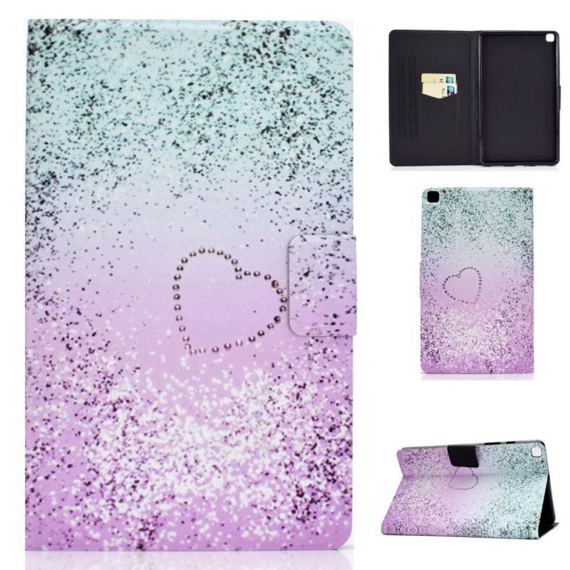 Cover Samsung Galaxy Tab Μια 8.0 (2019) Glitter Καρδιά